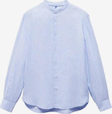 MANGO MAN Button Up Shirt 'Chennai' in Blue: front