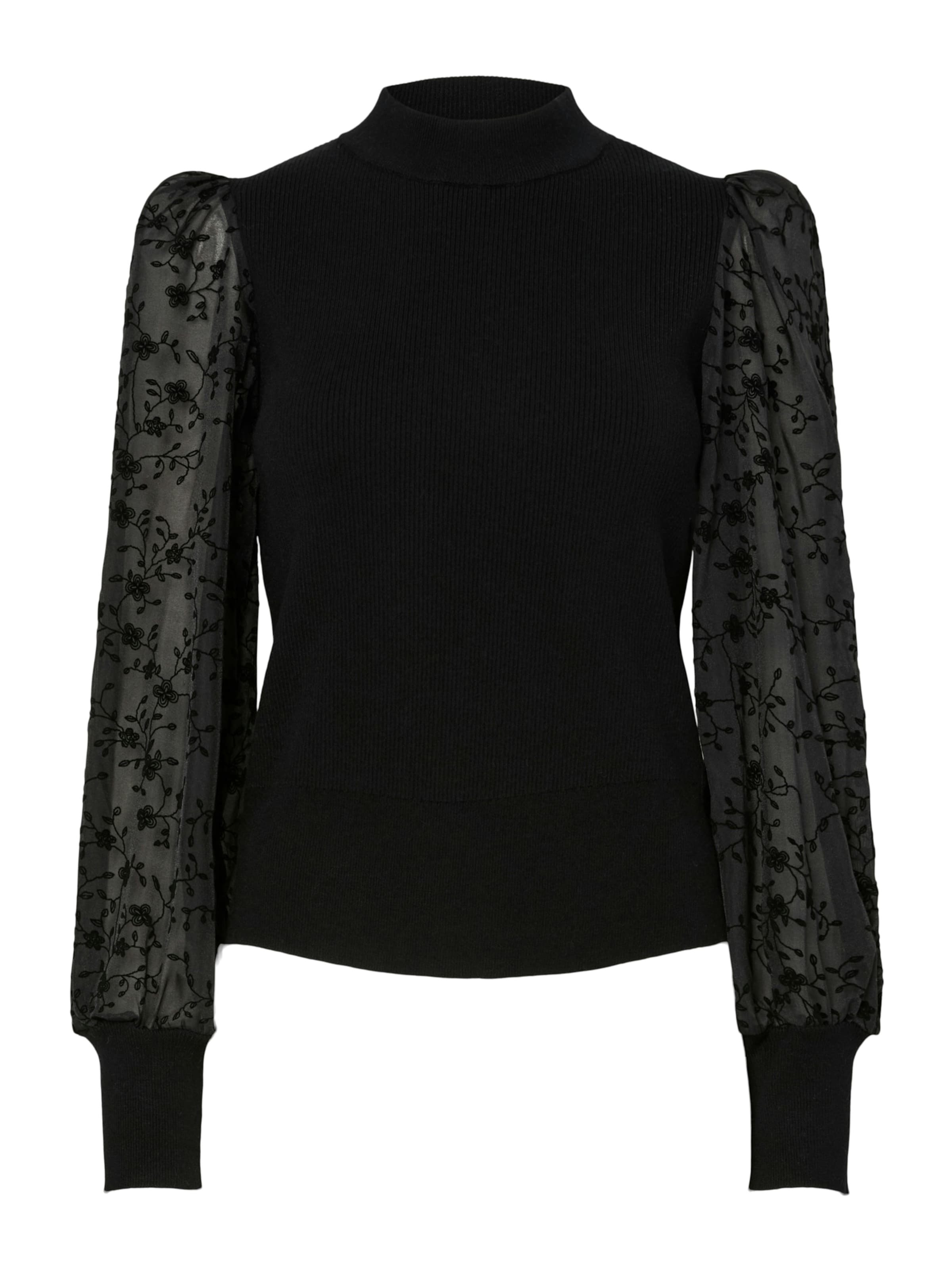 YAS Pulóver 'YASDOTME' - fekete: elől