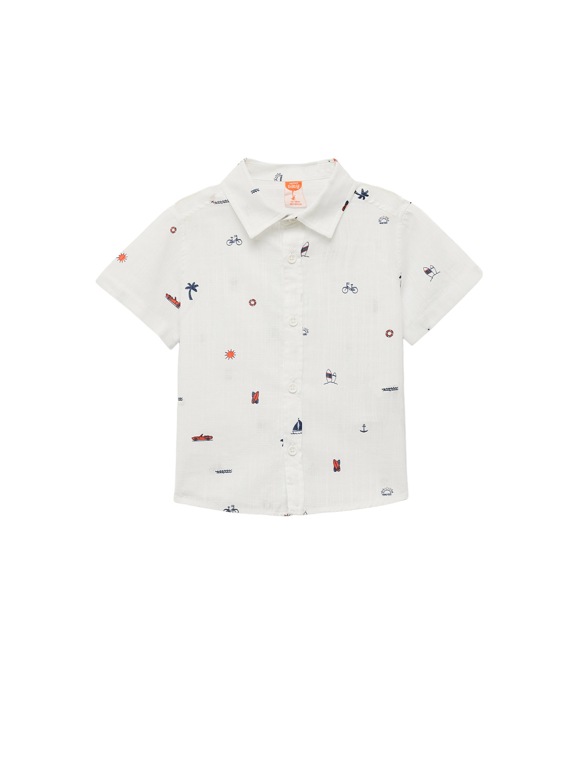 Koton Regular fit Button up shirt in White: front