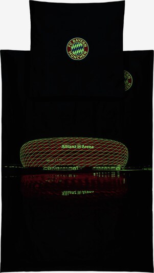 FC BAYERN MÜNCHEN Duvet Cover 'Glow in the dark Arena' in Grey / Mixed colors, Item view