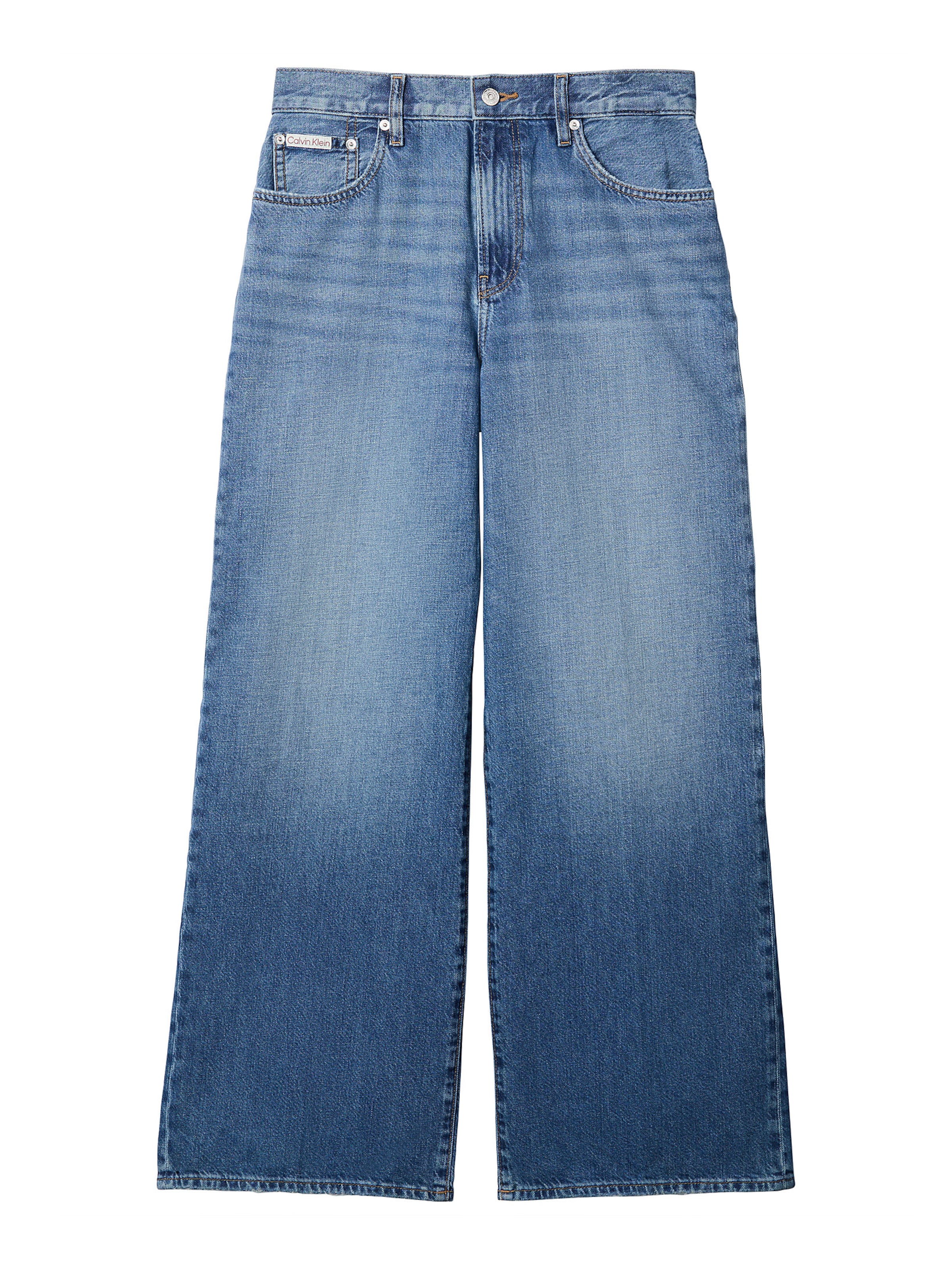 Calvin Klein Jeans Wide leg Jeans in Blue: front