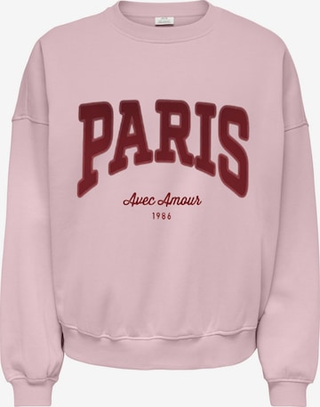 JDY Sweatshirt 'JDYMesa' i pink: forside