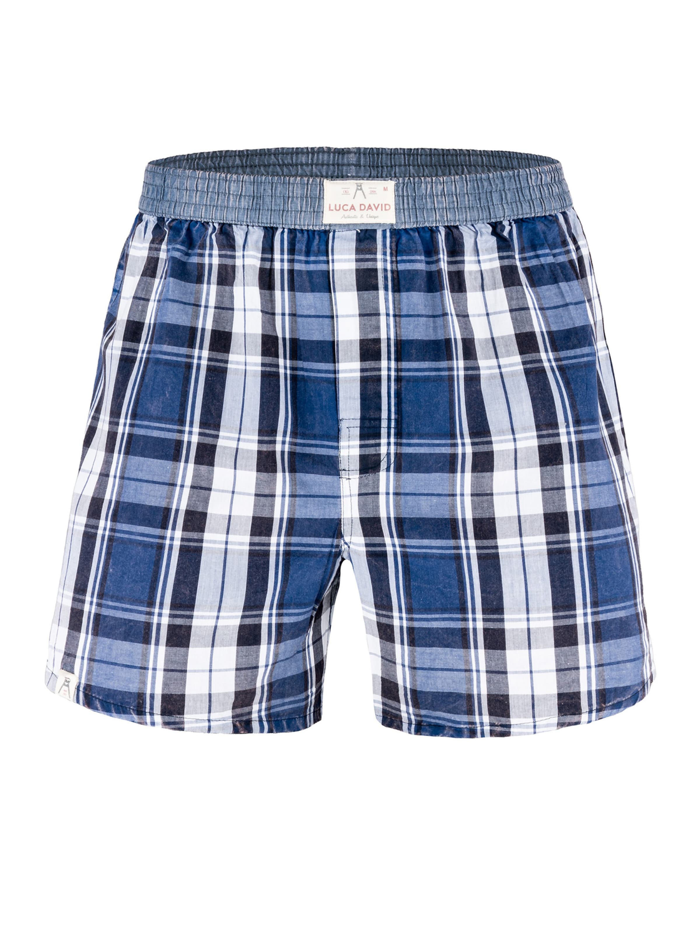 Luca David Boxershorts ' Olden Glory ' in Blauw