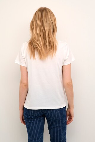 Cream T-shirt 'Karen' i vit