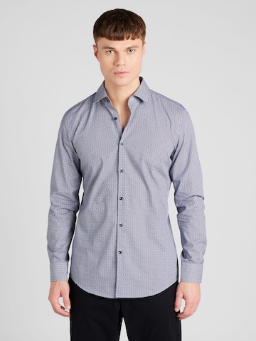 Coupe slim Chemise 'Kenno' HUGO en bleu : devant