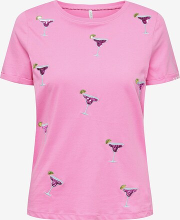 ONLY Shirt 'KITA' in Roze: voorkant