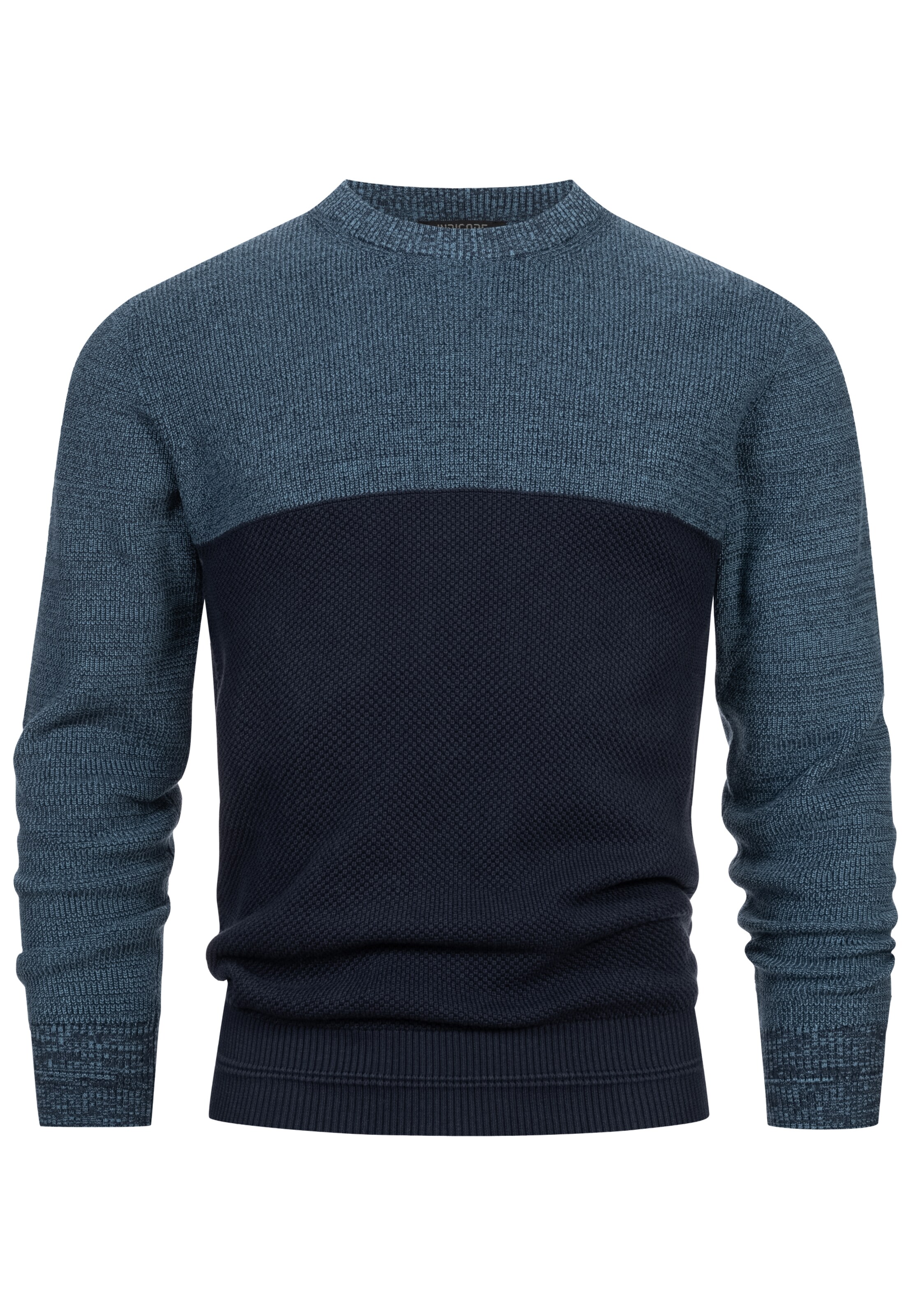 Pull-over INDICODE JEANS en bleu : devant