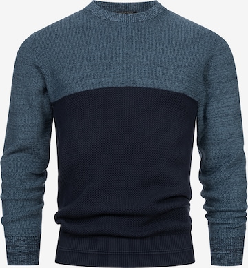 INDICODE JEANS Trui in Blauw: voorkant