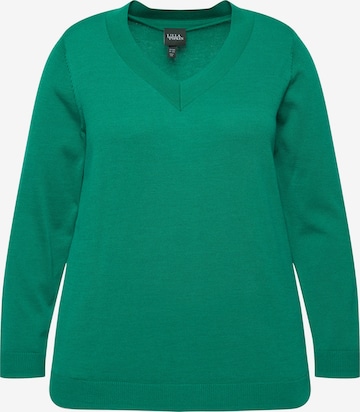 Pull-over Ulla Popken en vert : devant