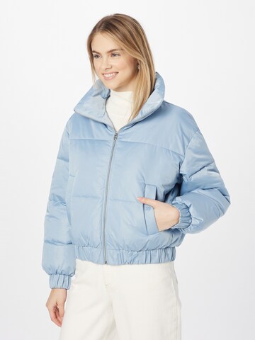 Abercrombie & Fitch Winterjas in Blauw: voorkant