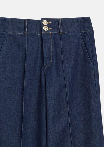Wide Leg Jean à pince s.Oliver en bleu