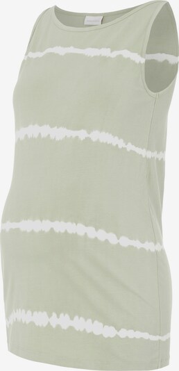 MAMALICIOUS Top 'Nalia' - pastelovo zelená / biela, Produkt