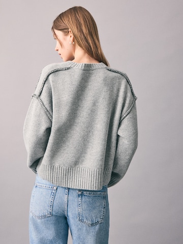 MANGO TEEN Trui 'Stitch2' in Grijs