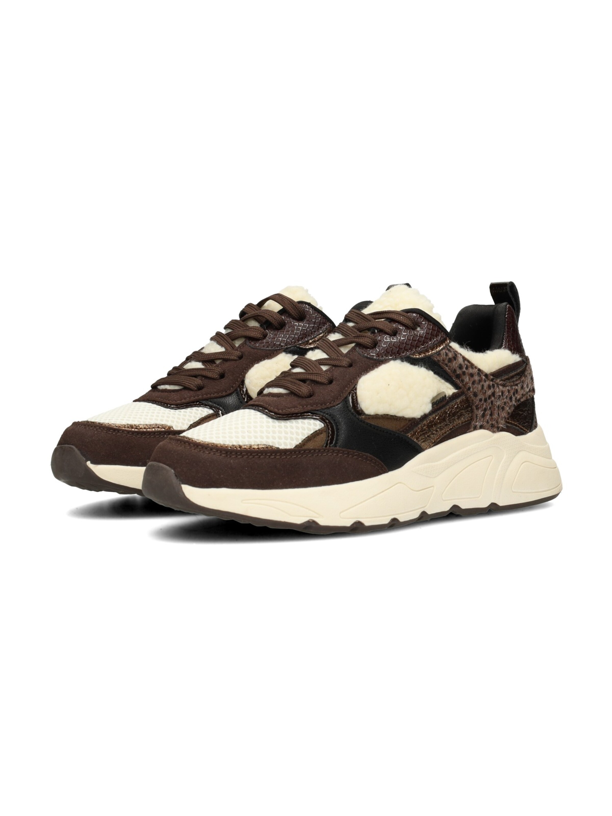 POSH by Poelman Sneakers laag 'Caro' in Bruin