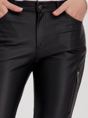 monari Slimfit Hose in Schwarz