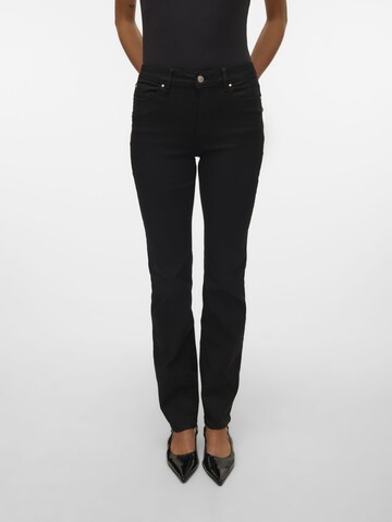 VERO MODA Regular Jeans 'VMFLASH' i svart: framsida