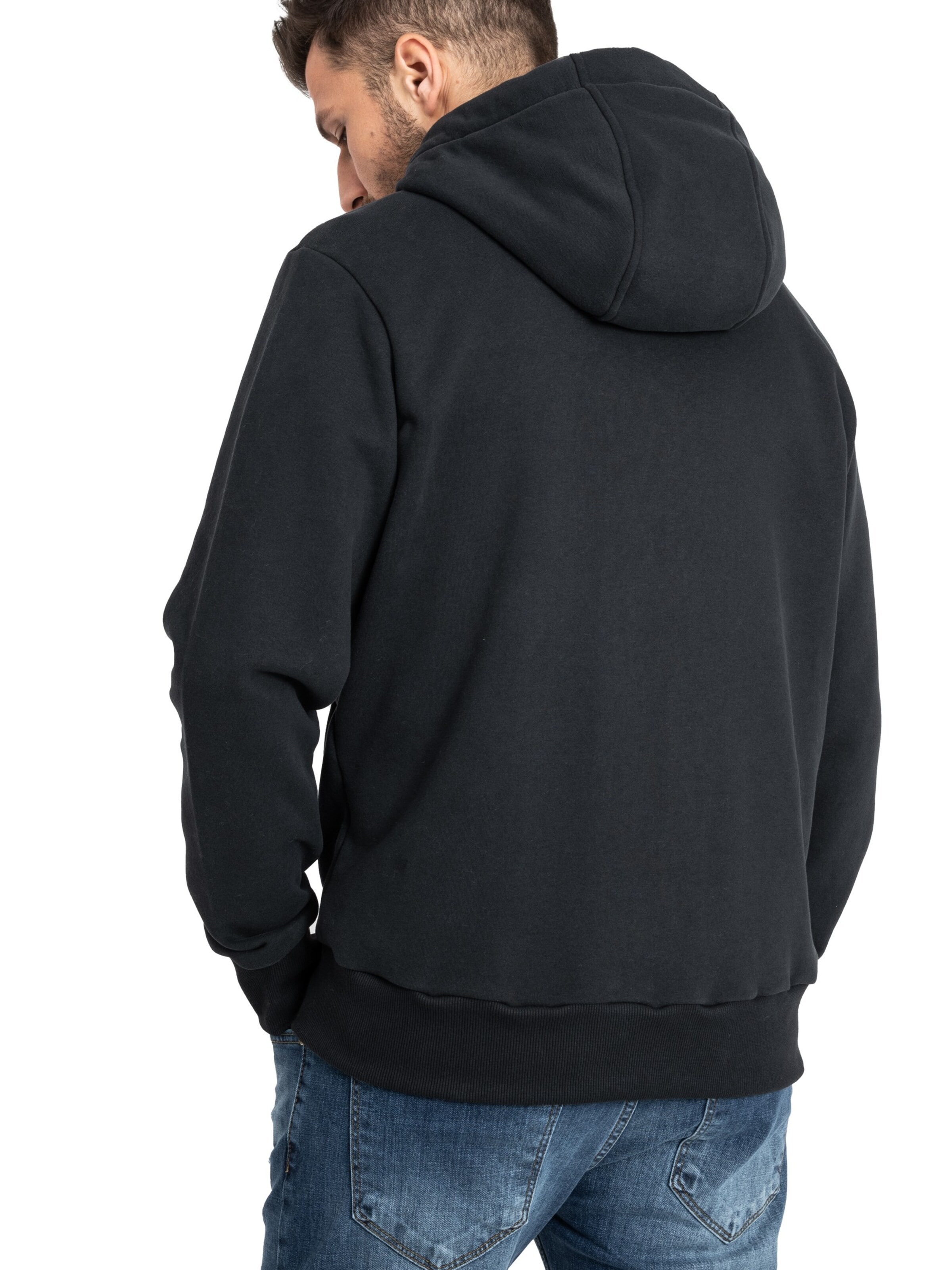 deproc Sweatjacke 'FinnCMYK II MEN'‌‌‌‌‌‌‌‌ in Schwarz
