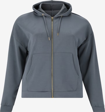 Q by Endurance Zip-Up Hoodie in Blue: front