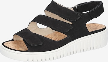 WALDLÄUFER Sandals in Black: front