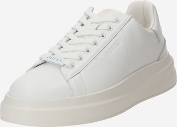 Baskets basses 'ELBA' GUESS en blanc : devant