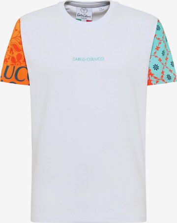 T-Shirt 'De Checchi' Carlo Colucci en blanc : devant