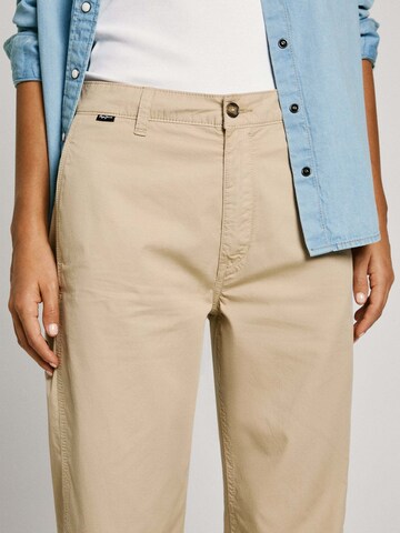 Pepe Jeans Loose fit Trousers 'Gina' in Beige
