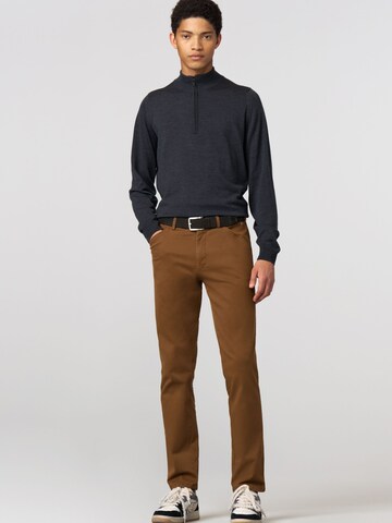 MEYER Regular Chino 'Lupus' in Blauw