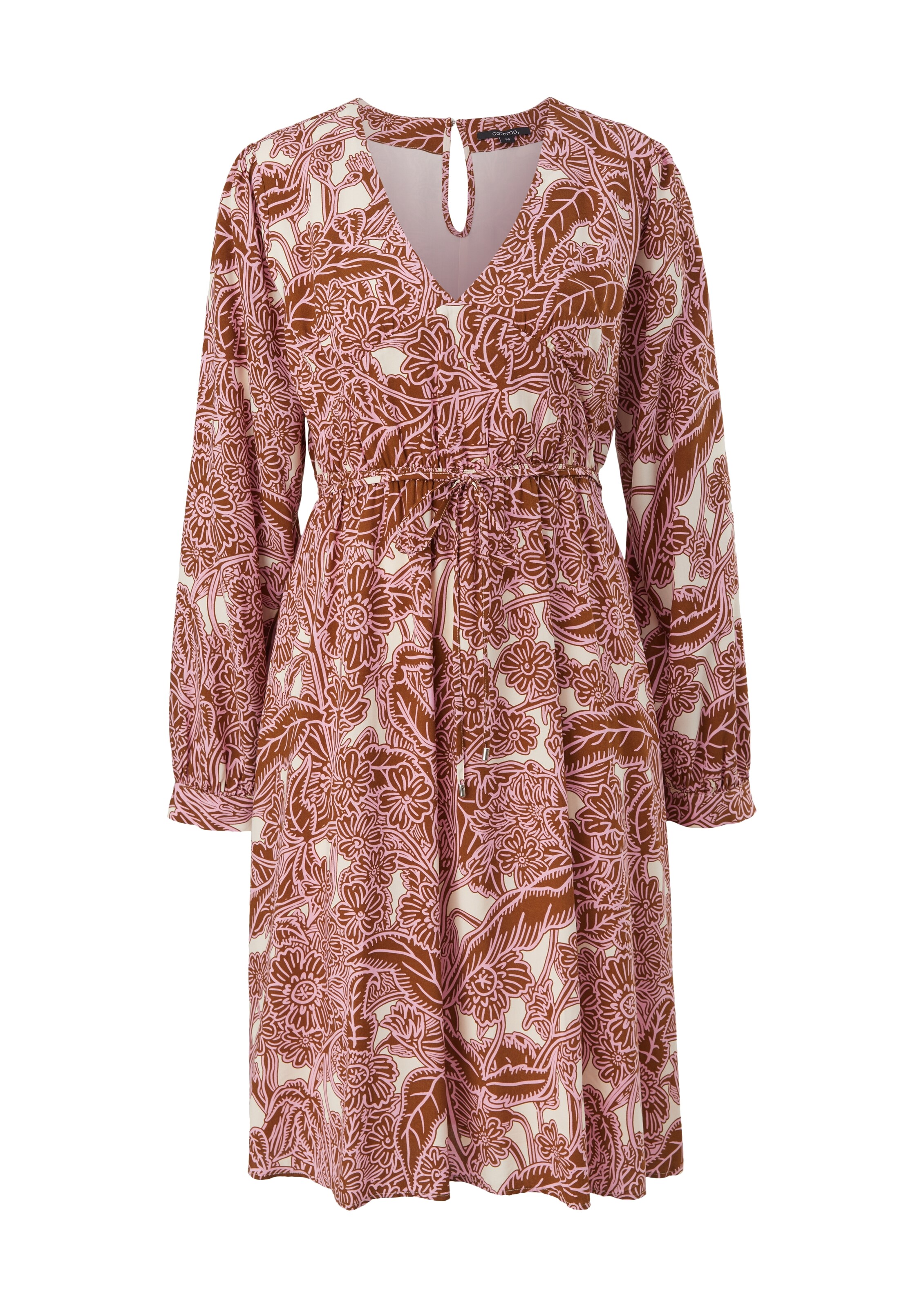 COMMA Dress in Brown: front
