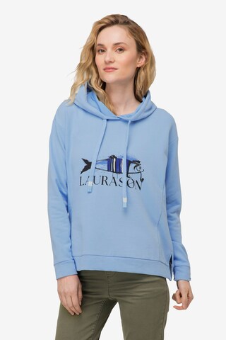 LAURASØN Sweatshirt in Blue: front