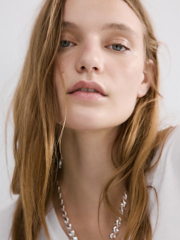 MANGO Majica 'CHALSPI' | bela barva