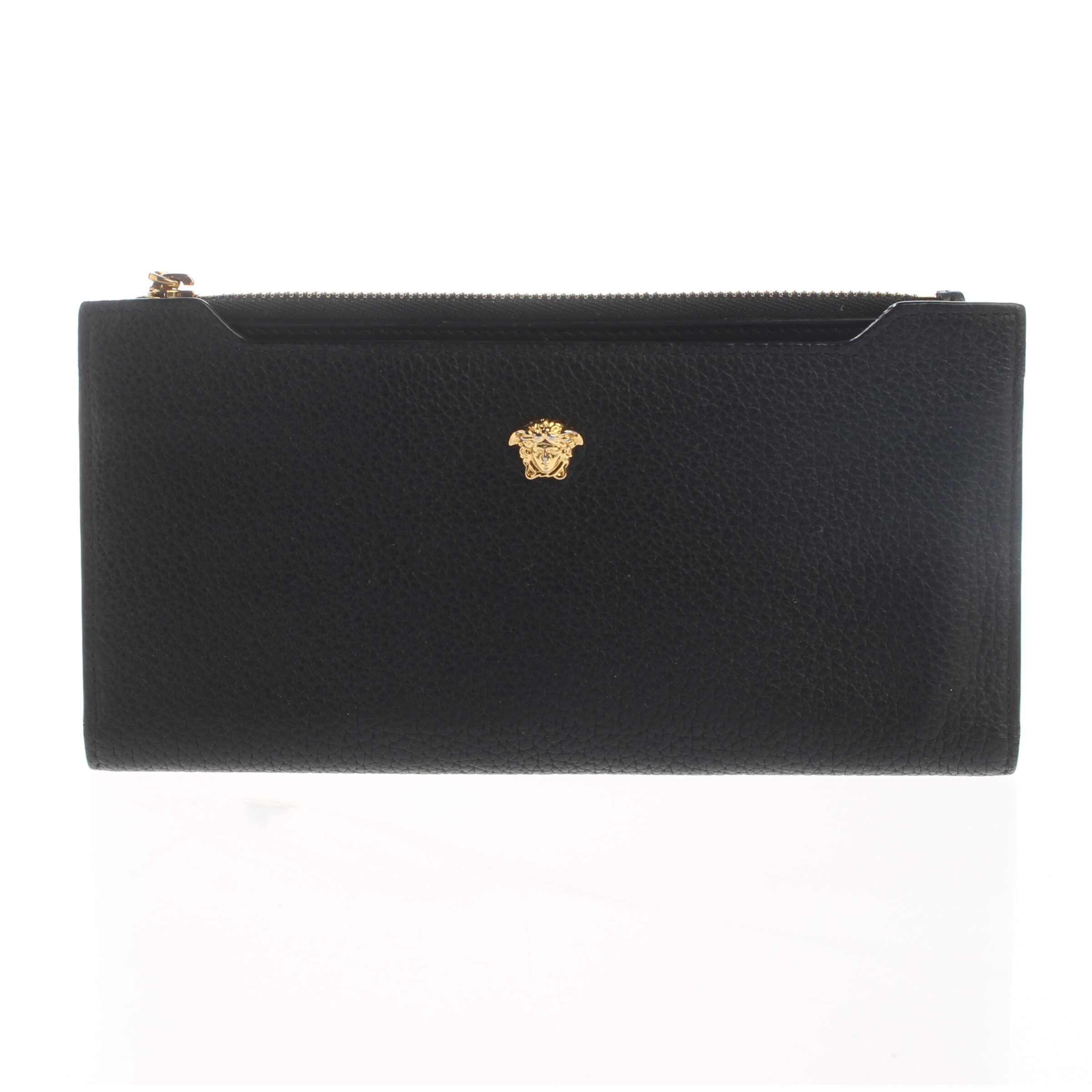 VERSACE Small Leather Goods in One size in Black: front