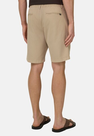 Boggi Milano Regular Bandplooibroek in Beige