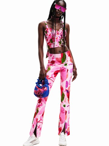 Desigual Flared Pants 'SUGAR-LACROIX' in Red