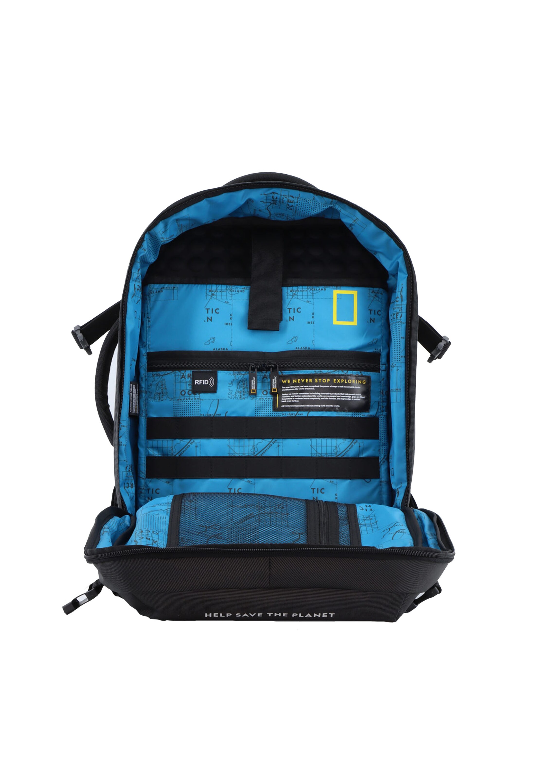 National Geographic Backpack 'OCEAN' in Black