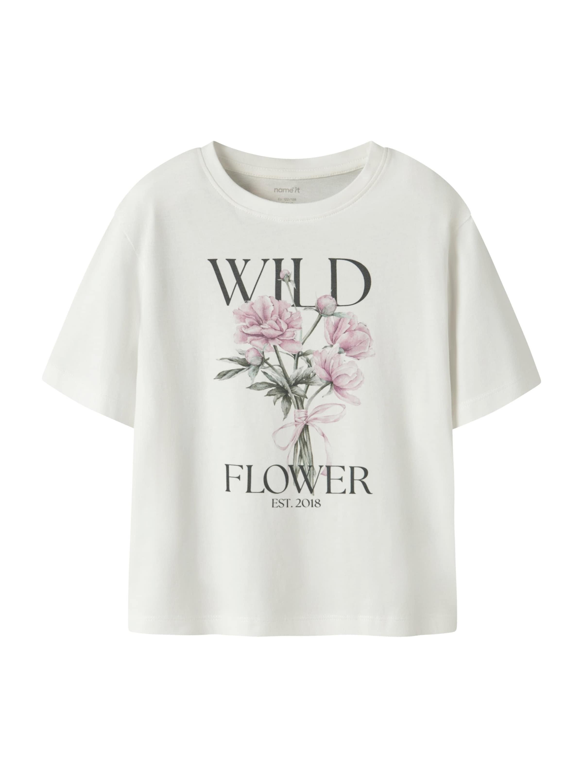 NAME IT Shirt 'NKFVOTEA' in White: front