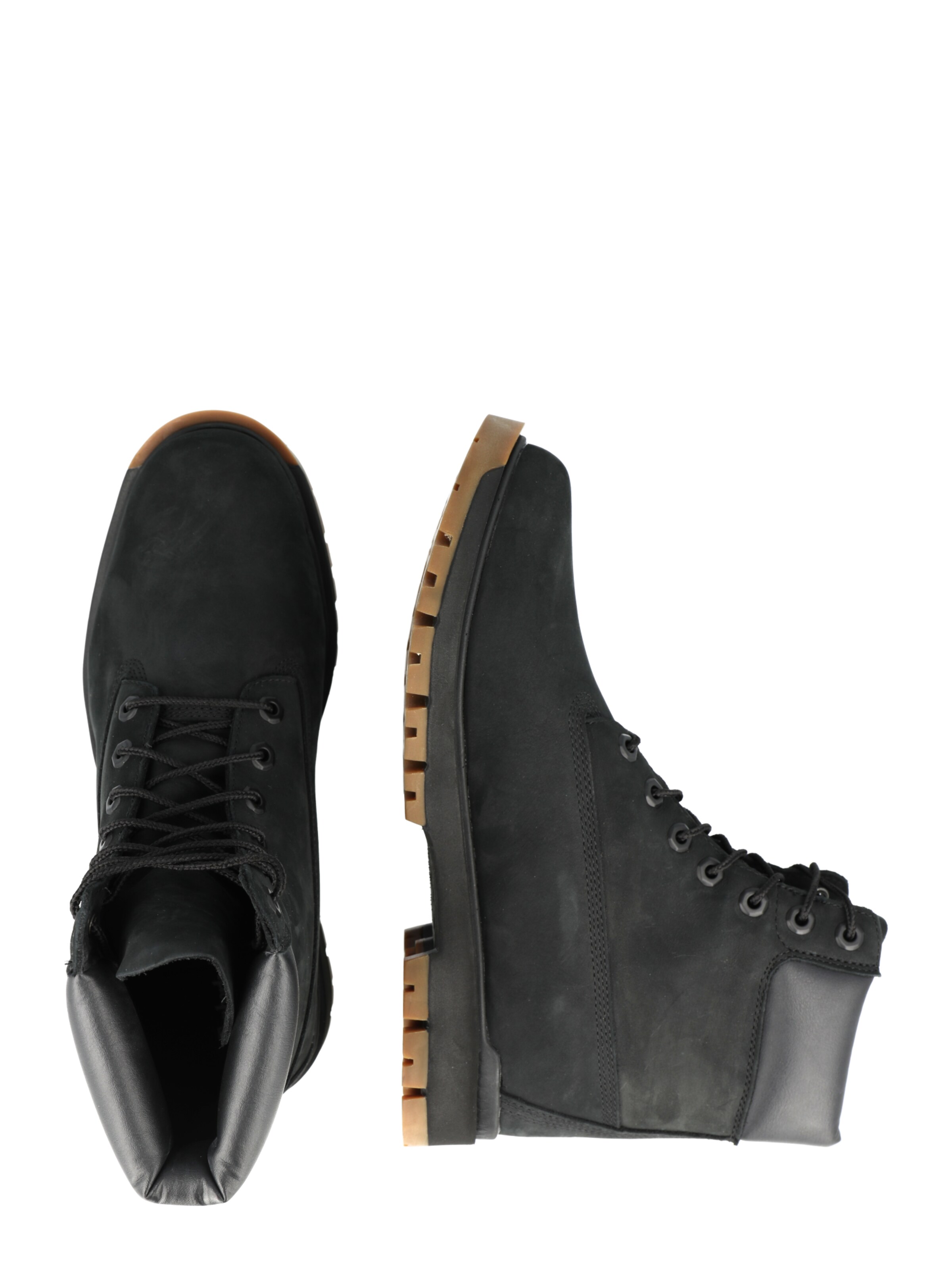 TIMBERLAND Μπότες με κορδόνια σε μαύρο