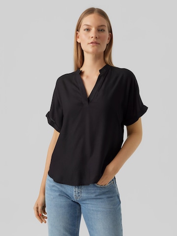 VERO MODA Blouse 'Beauty' in Zwart: voorkant