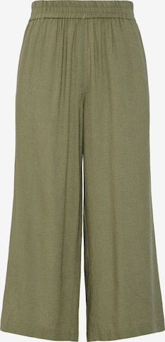 Wide leg Pantaloni 'PCPia' di PIECES in verde: frontale