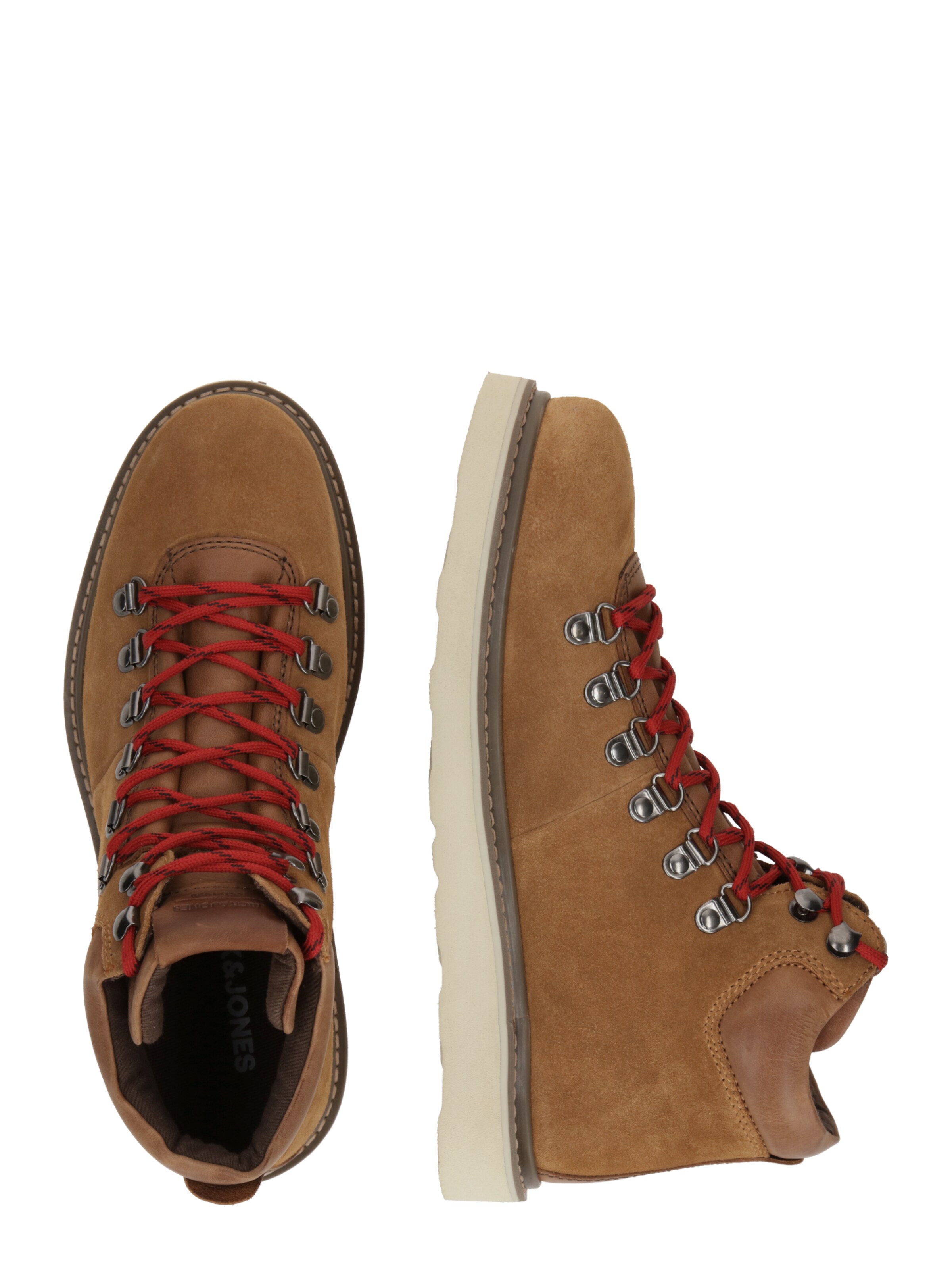 JACK & JONES Ботинки на шнуровке 'JFWCHORLTON' в Коричневый