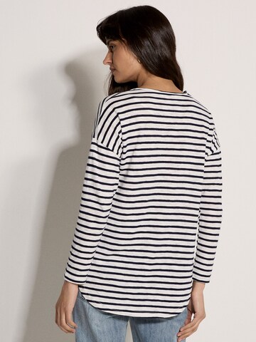 Chemisier ' ' Apricot en blanc