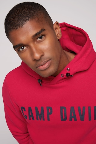 CAMP DAVID Sweatshirt ''Back On Stage'' in Red