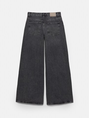 Pull&Bear Wide Leg Jeans in Grau