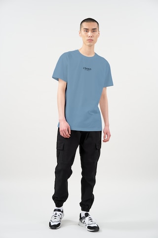 Cørbo Hiro T-Shirt 'Shibuya' in Blau