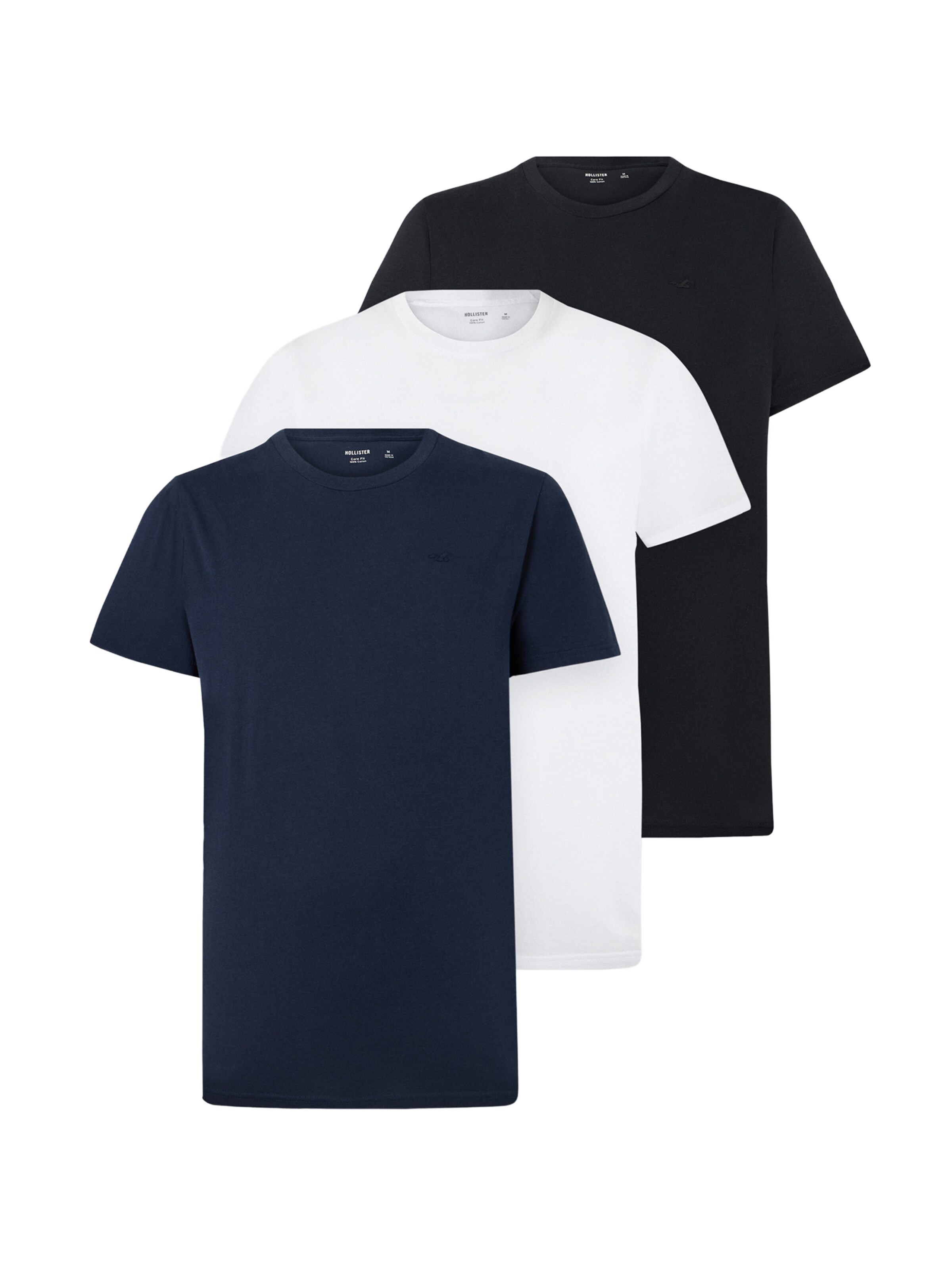 HOLLISTER Camisa em navy / preto / branco, Vista do artigo