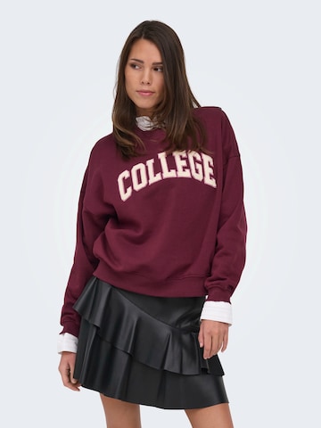 JDY Sweatshirt 'JDYMESA' in Rood: voorkant