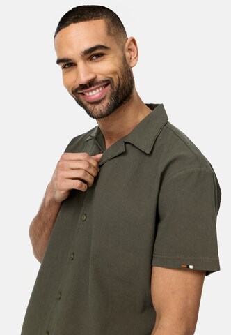 INDICODE JEANS Regular fit Overhemd 'Rycroft' in Groen