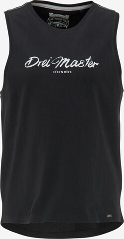 DreiMaster Vintage - Top en negro: frente