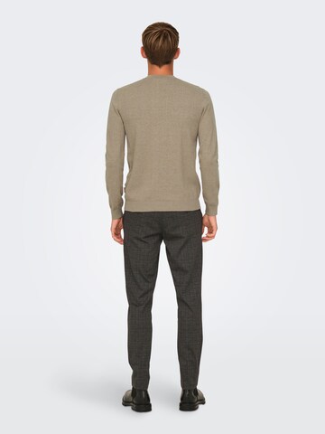 Only & Sons Sweater 'ONSLoui' in Beige