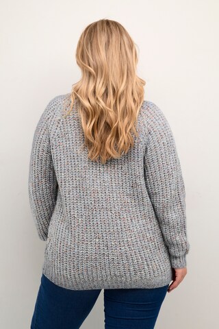 KAFFE CURVE Strickjacke 'Nana' in Grau