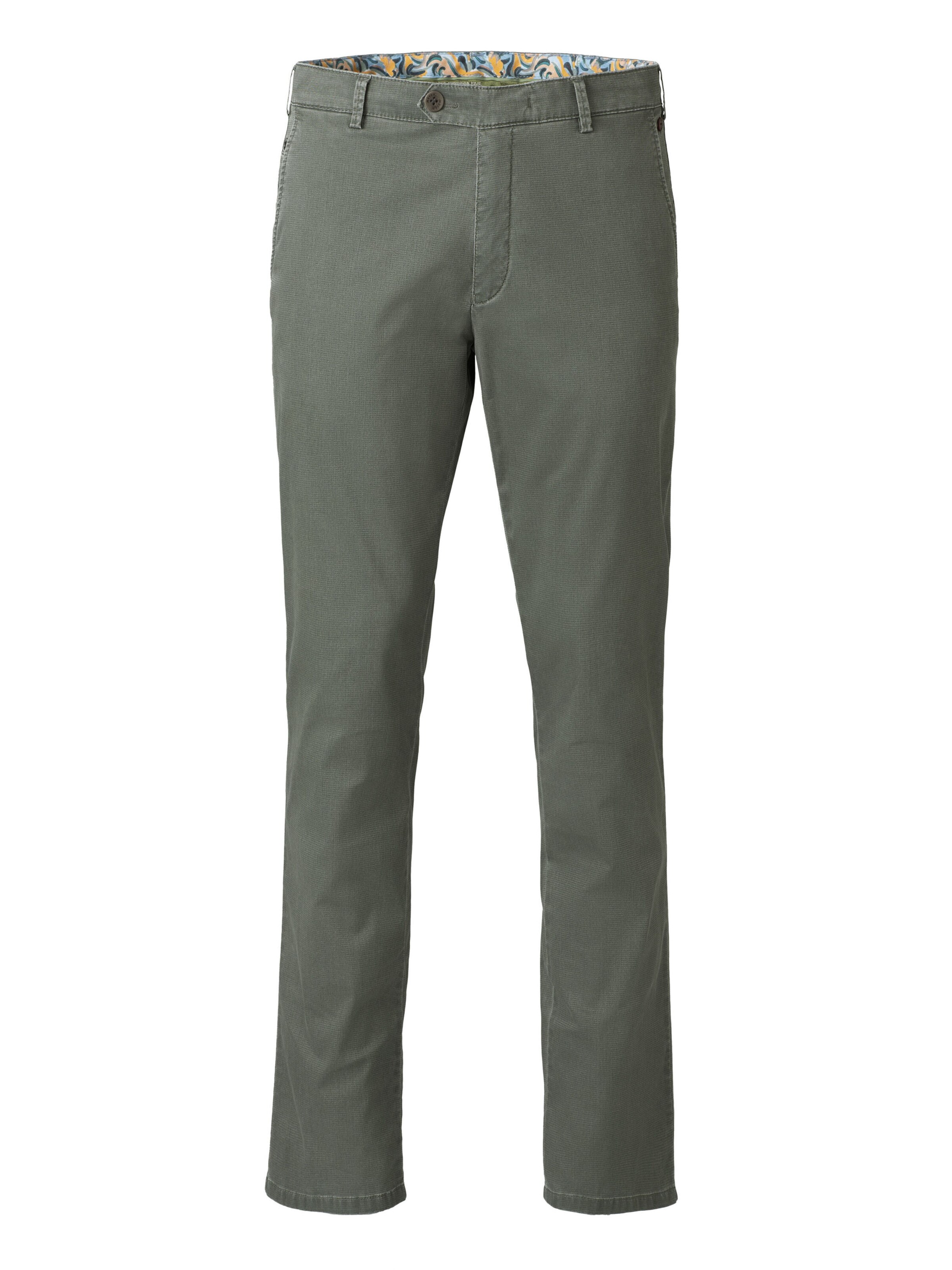 MEYER Chino trousers 'Roma' in Green: front